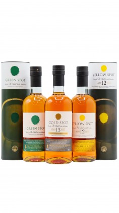 Irish Spot Gold, Green & Yellow Spot Whiskey Bundle Irish 3 x