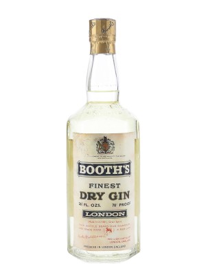 Booth's Finest Dry Gin / Bottled 1960s