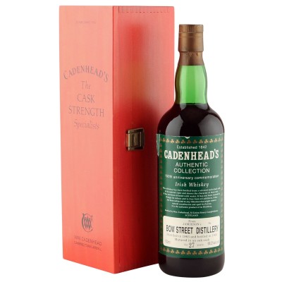 Jameson Bow Street 1963 27 Year Old, Cadenhead's 150th Anniversary 1991 Bottling with Box