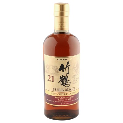 Nikka Taketsuru 21 Year Old, Pure Malt 80th Anniversary 2014 Bottling