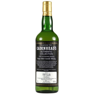 Port Ellen 1981 11 Year Old, Cadenhead's 150th Anniversary Bottling