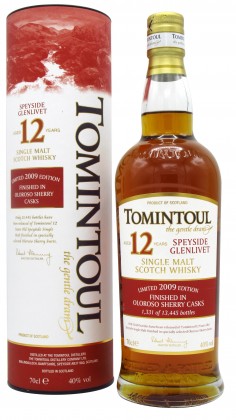 Tomintoul Oloroso Sherry Cask Batch #1 2009 12 year old