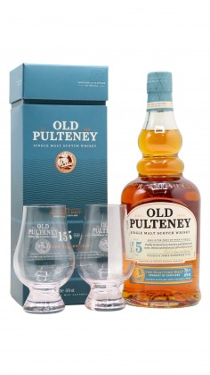 Old Pulteney Glencairn Glass & Single Malt Scotch 15 year old