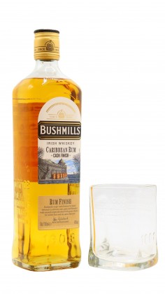 Bushmills Branded Glass & Caribbean Rum Cask Finish