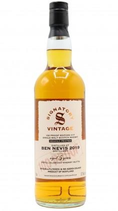 Ben Nevis Signatory Vintage - Heavily Peated 100 Proof Editi 2019 5 year old