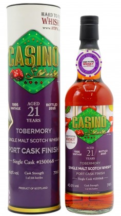 Tobermory Casino Series - Single Port Cask #150068 Slot Mach 1995 21 year old
