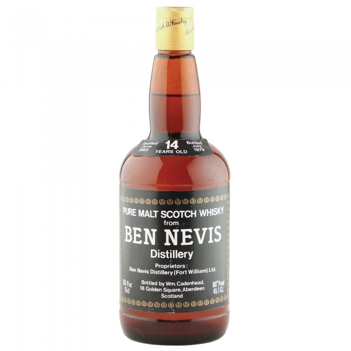 Ben Nevis 1965 14 Year Old, Cadenhead's 1979 Dumpy Bottling