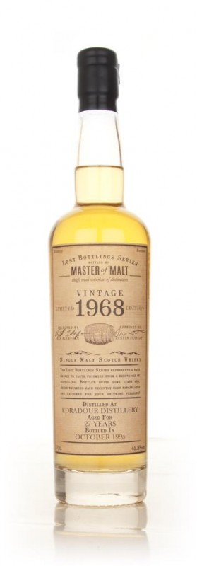 Edradour 27 Year Old 1968 Lost Bottlings Series Master of Malt