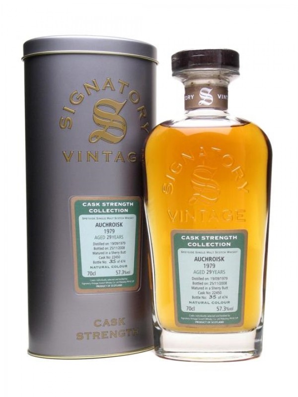 Auchroisk 1979 29 Year Old Sherry Cask Signatory Cask Strength Collection