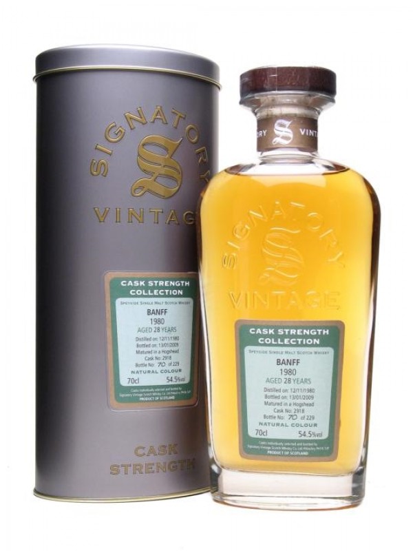 Banff 1980 28 Year Old Signatory Cask Strength Collection