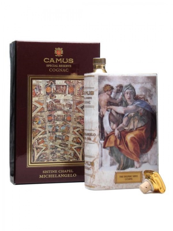 Camus Cognac Sistine Chapel Michaelangelo Book Decanter