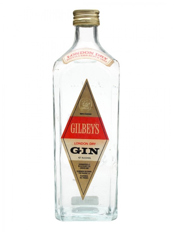 Gilbey's Gin Bottled 1970s