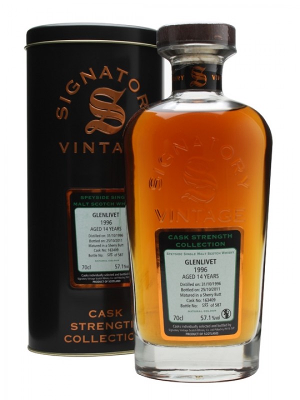 Glenlivet 1996 14 Year Old Cask #163409 Signatory Cask Strength Collection