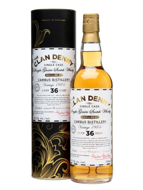 Cambus 1975 36 Year Old Bourbon Cask HH7252 Clan Denny