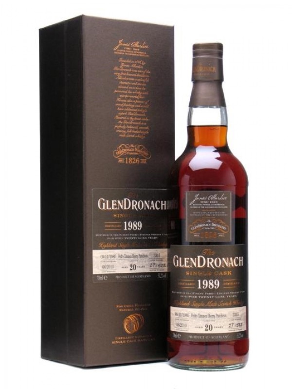 Glendronach 1989 20 Year Old Pedro Ximinez Puncheon #3315