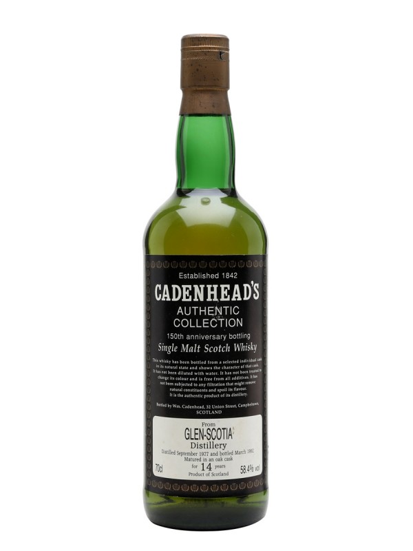 Glen Scotia 1977 14 Year Old Cadenhead's 150th