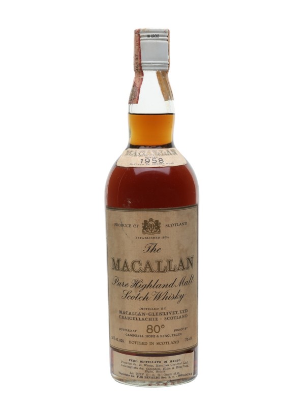 Macallan 1958 Vintage Label