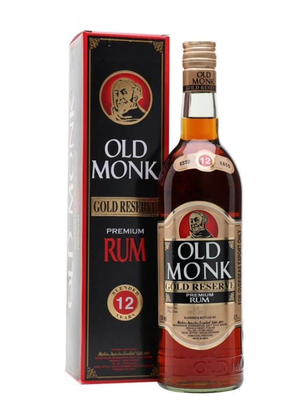 Old Monk Gold Reserve 12 Year Old Rum Single Modernist Rum